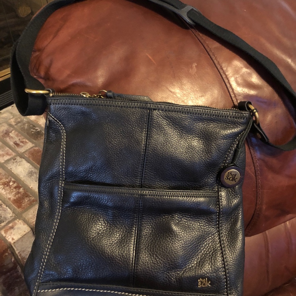 The Sak Iris black leather crossbody bag